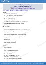 Bài tập Nói và Viết Tiếng Anh 6 - Global Success